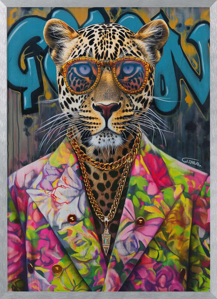 Stylish Leopard Graffiti