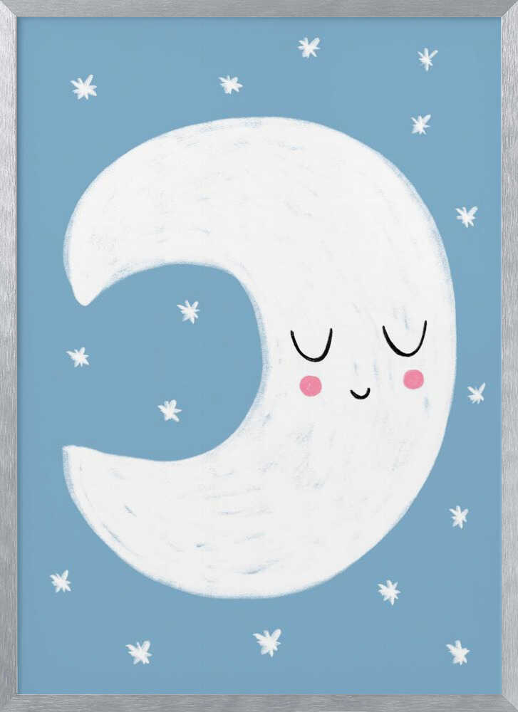 Sleepy Crescent Moon