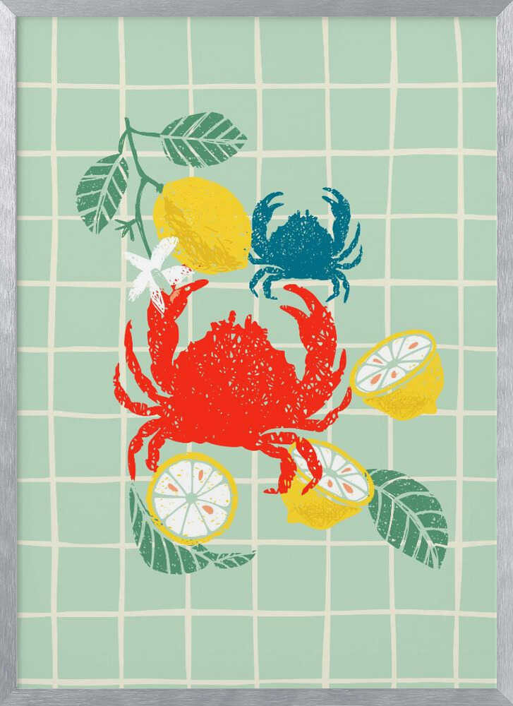 Vibrant Crabs and Lemons
