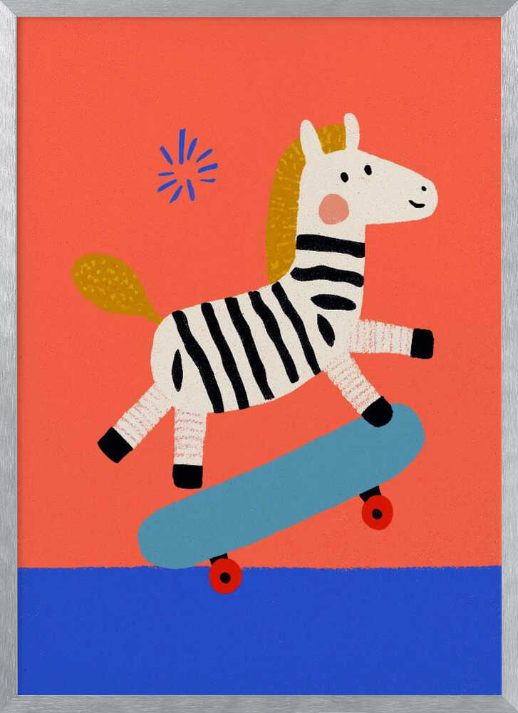 Skating zebra