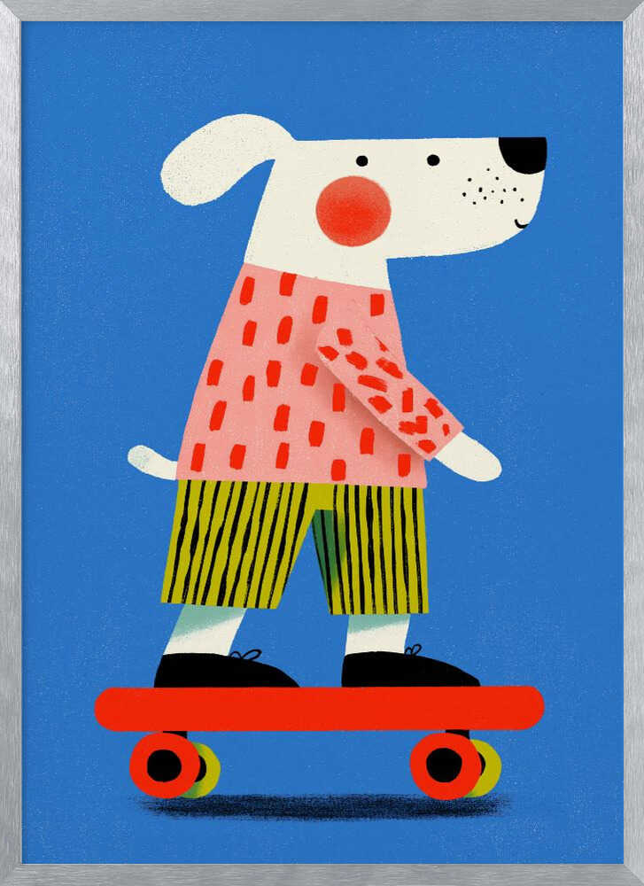 Skating dog
