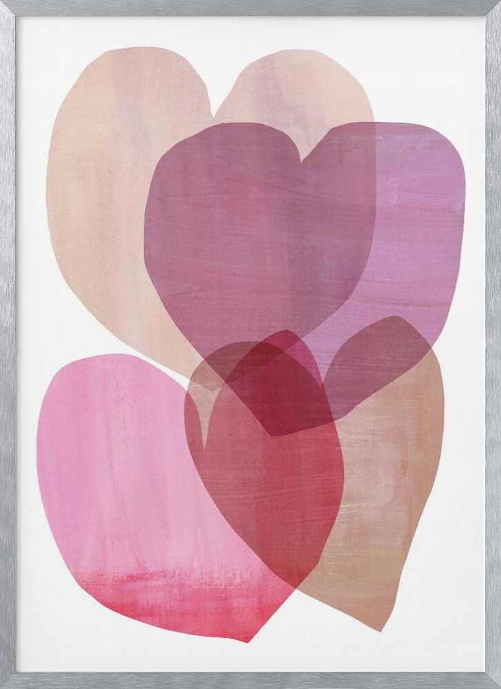 Overlapping Love Tonal Hearts 3