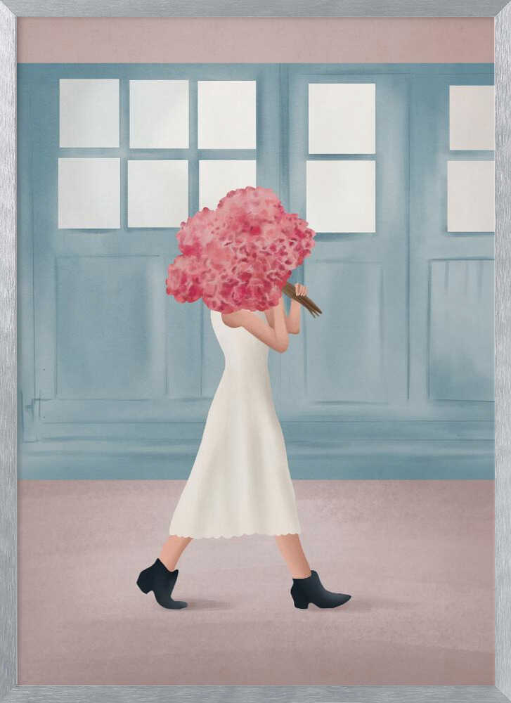 Elegant Walk With Flowers