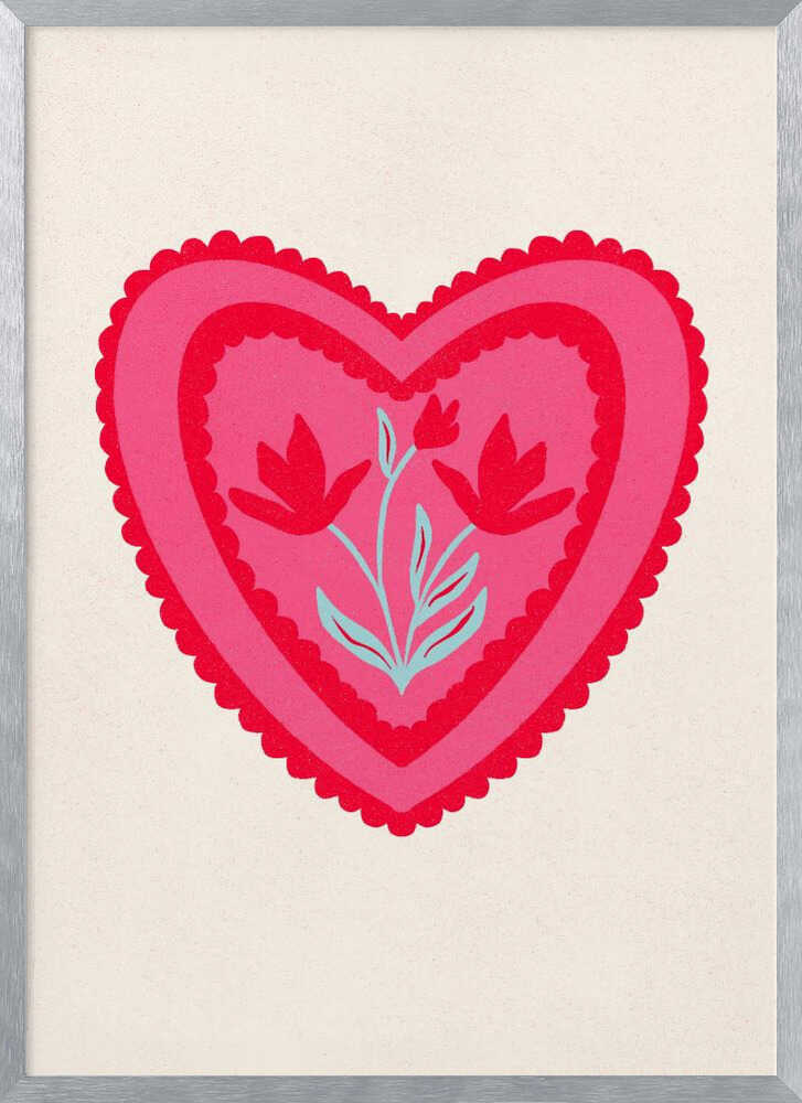 Floral Chocolate box heart