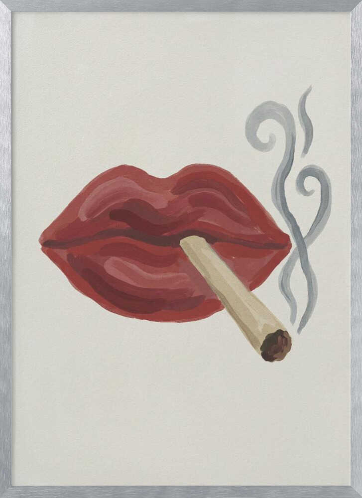 Smoking Red Lips