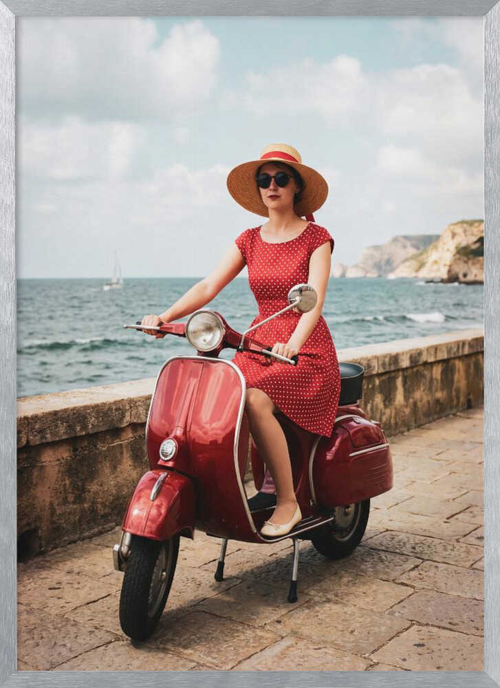 Vintage Ride By The Sea