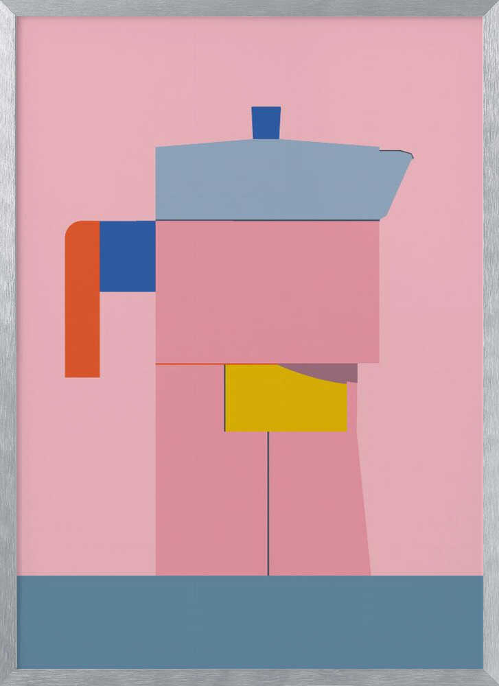 Colorful Geometric Coffee Pot