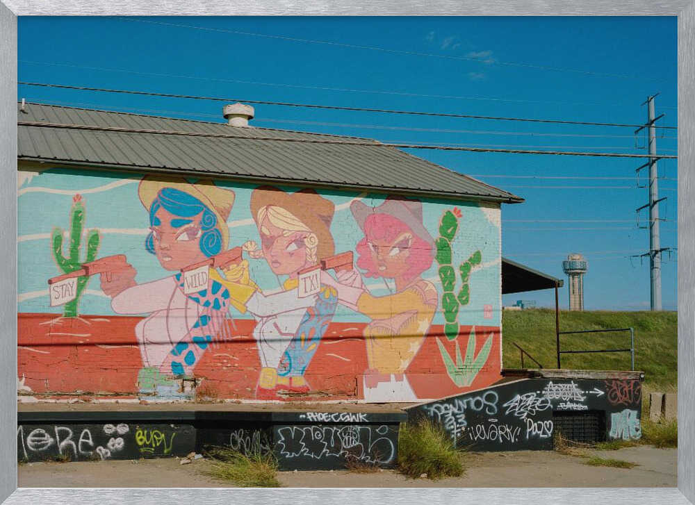 Vibrant Cowgirl Mural
