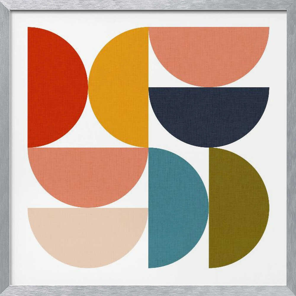 Mid Century Geometric Color Play 4