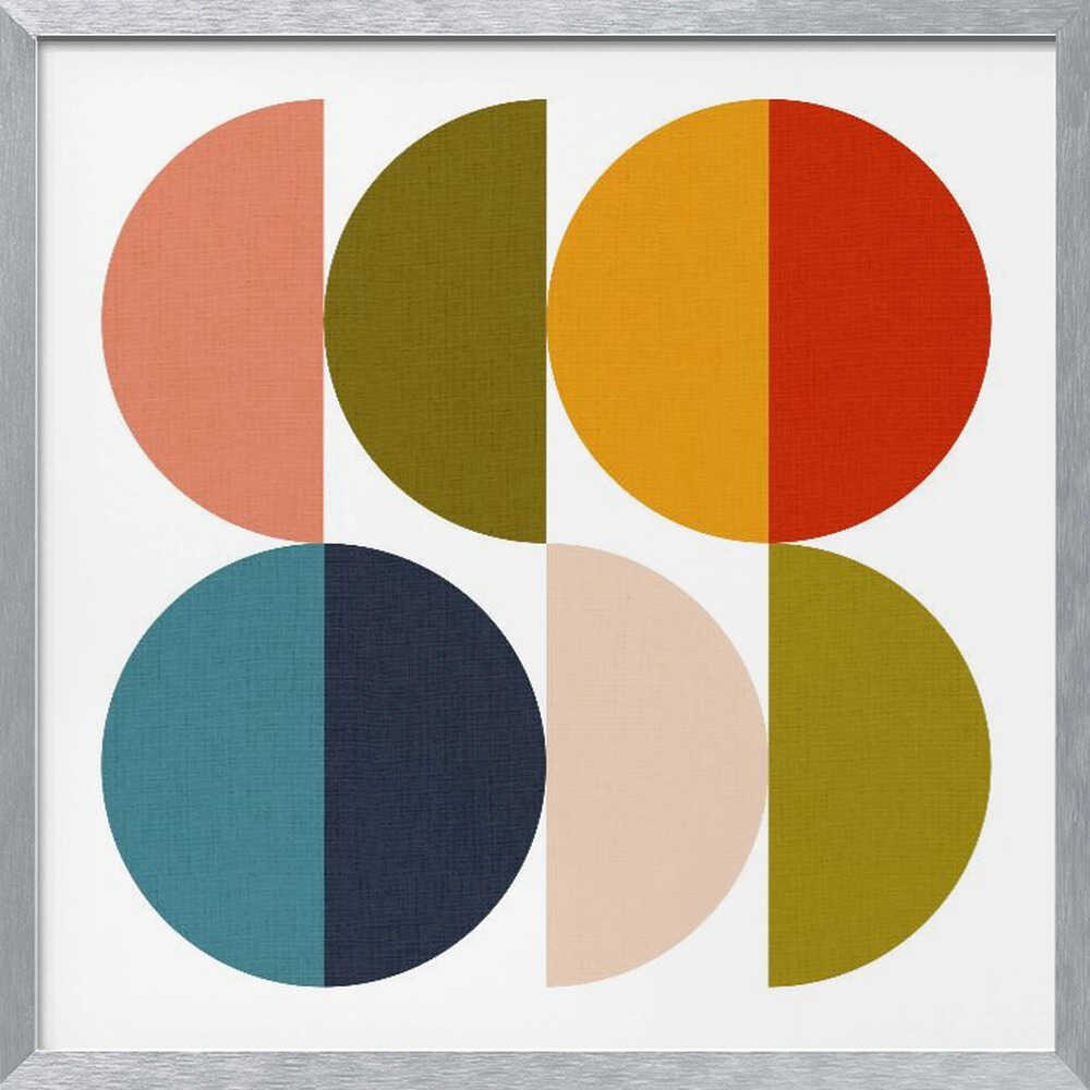 Mid Century Geometric Color Play 2