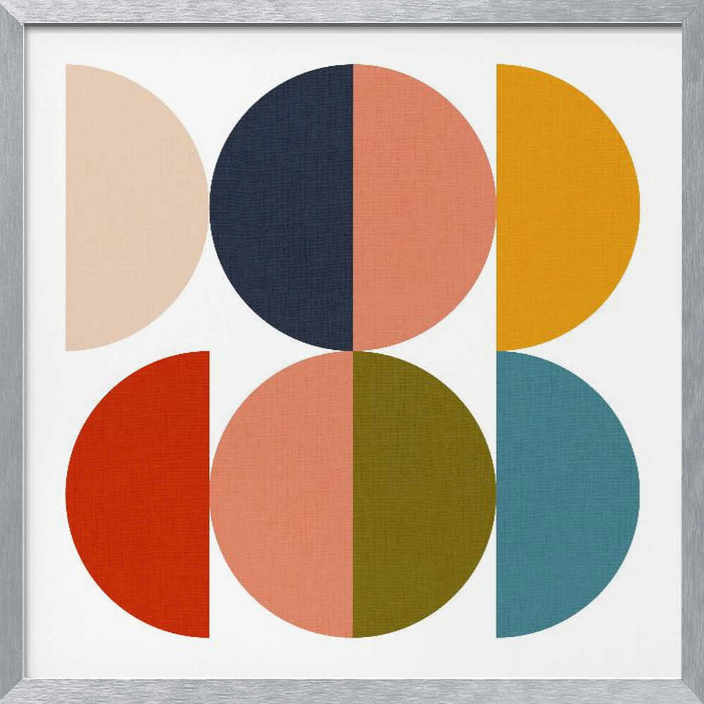 Mid Century Geometric Color Play 1