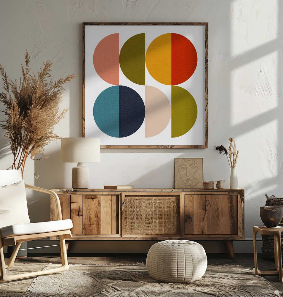 Mid Century Geometric Color Play 2