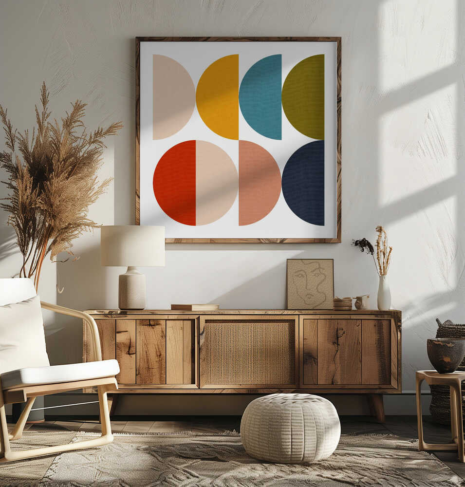 Mid Century Geometric Color Play