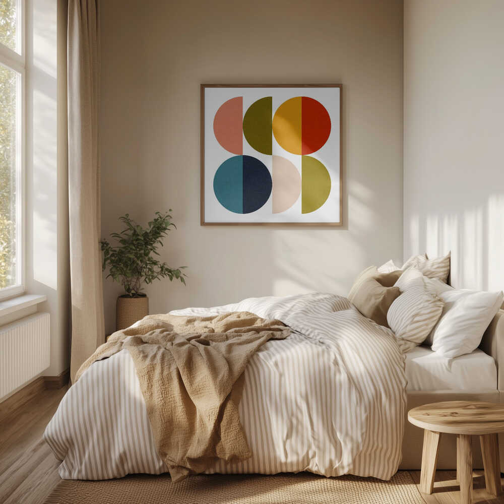 Mid Century Geometric Color Play 2
