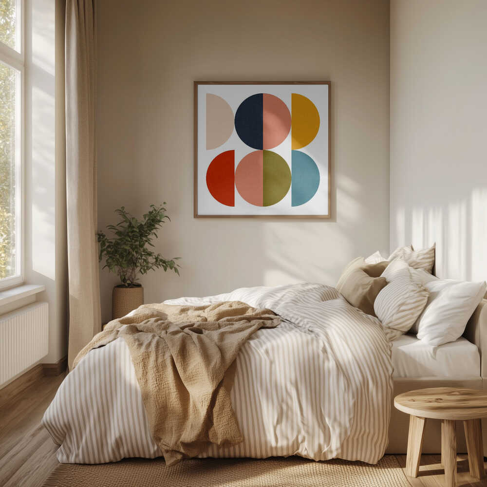 Mid Century Geometric Color Play 1