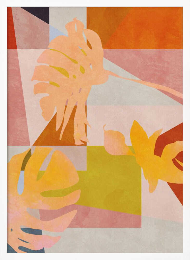 Organic Bauhaus Geometry Leaves