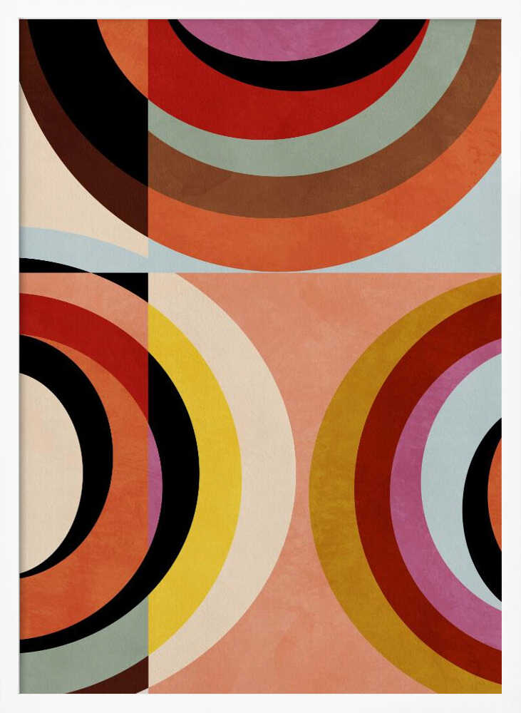 Warm Colors Bauhaus Geometry3