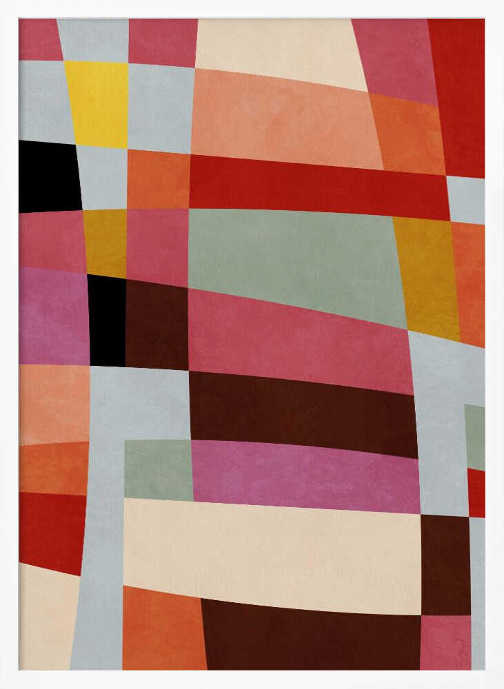 Warm Colors Bauhaus Geometry4