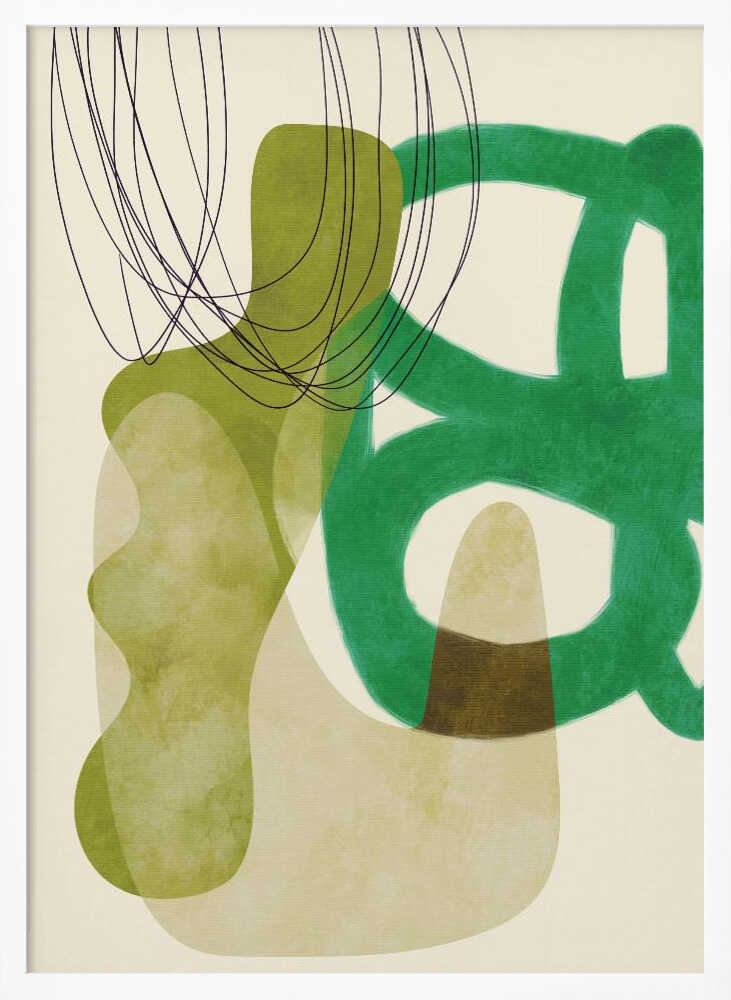 Painted Lines Green Tan Kopie