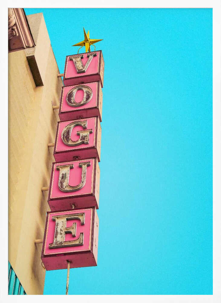 Vogue Theatre Sign in Hollywood
