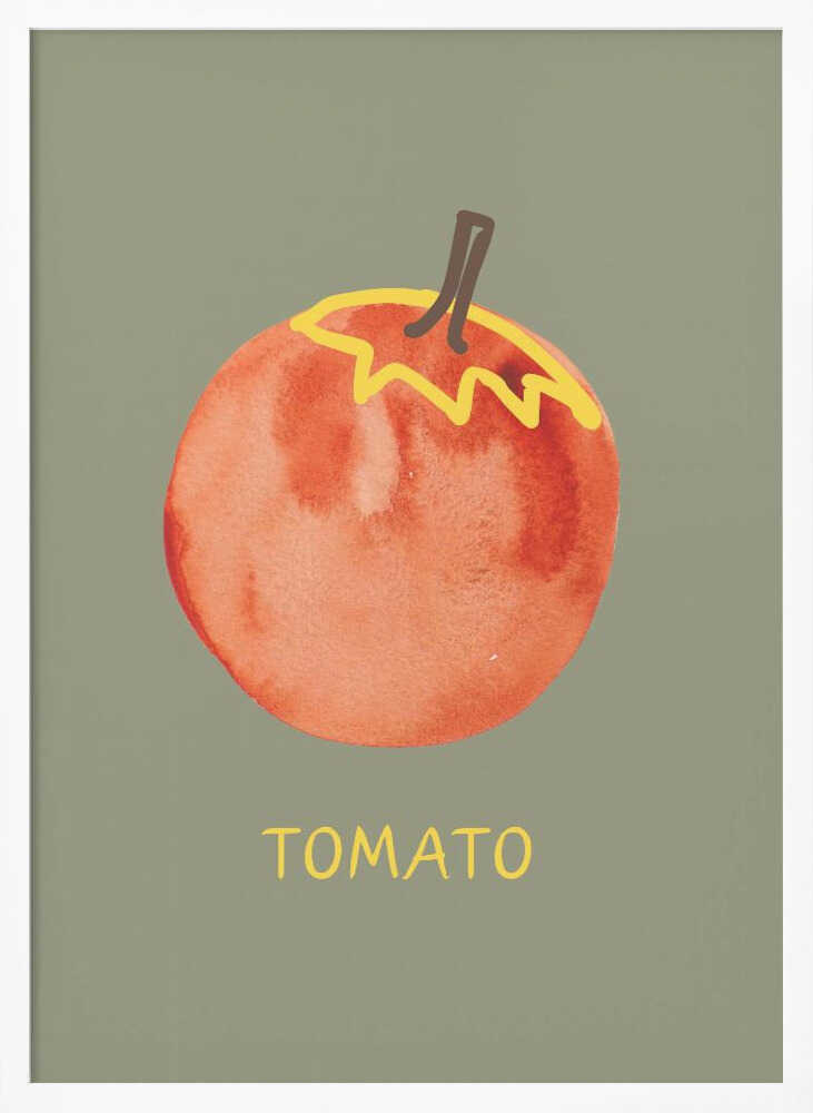 Fresh Watercolor Tomato