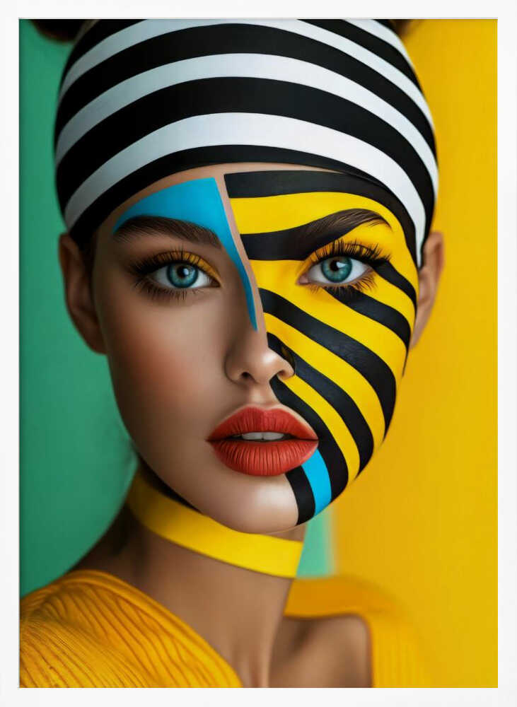 Vibrant Graphic Portrait