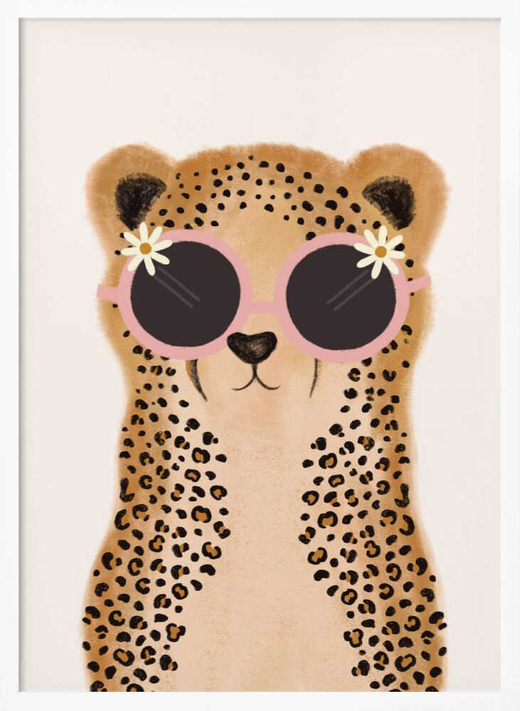 Pink Daisy Cheetah