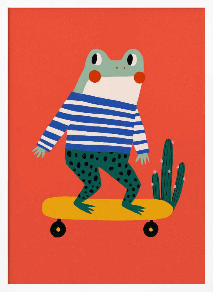 Skating frog