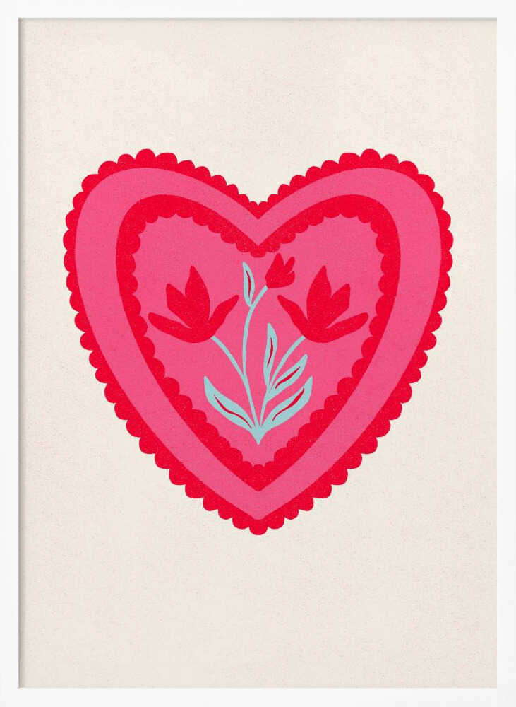 Floral Chocolate box heart