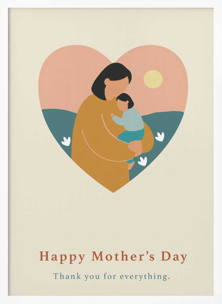 Motherhood Embrace Heart Card