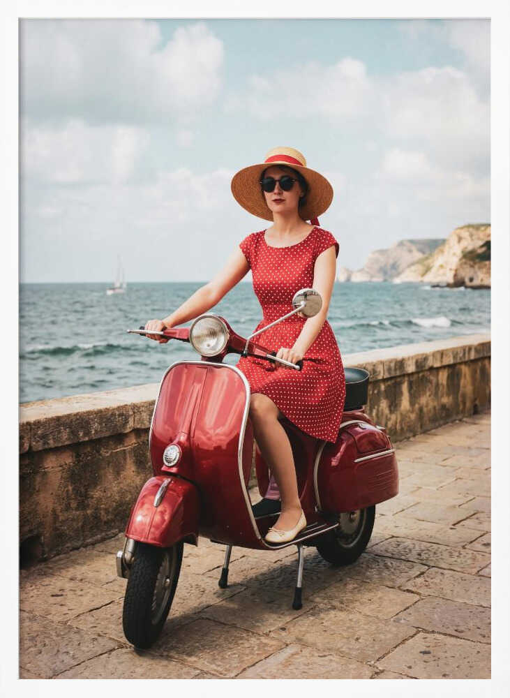 Vintage Ride By The Sea