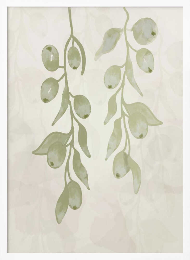 Olive Branches Watercolor