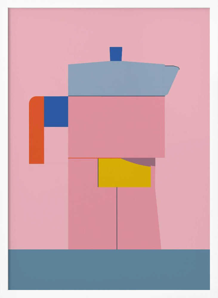 Colorful Geometric Coffee Pot