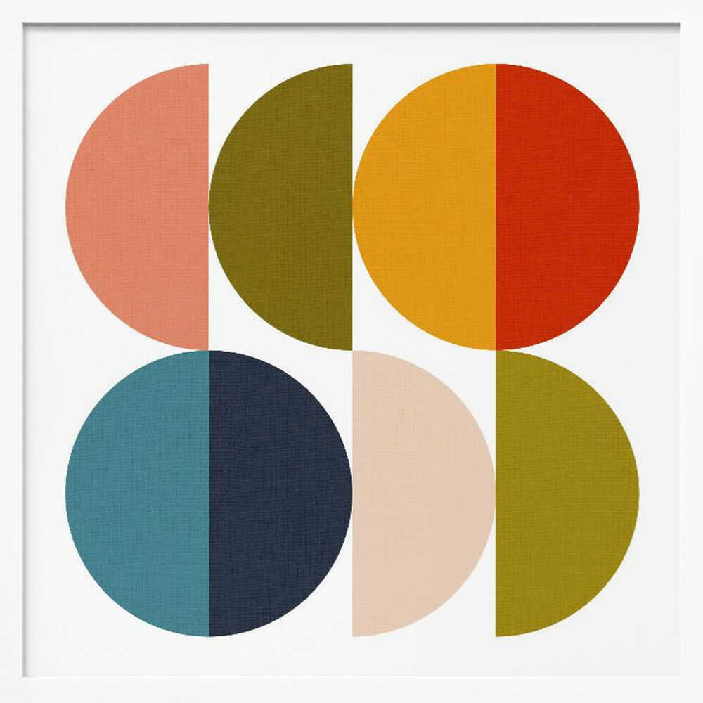 Mid Century Geometric Color Play 2