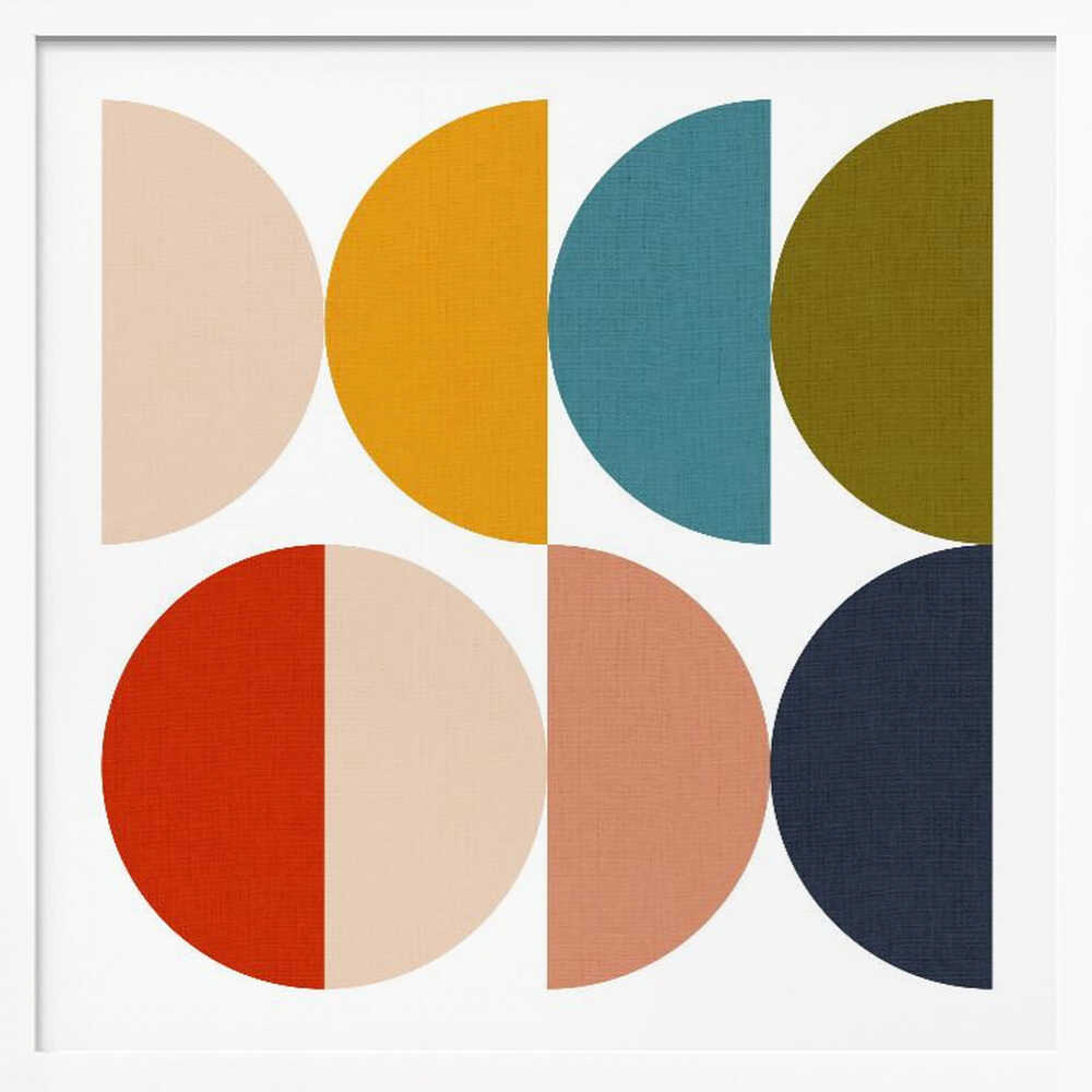 Mid Century Geometric Color Play