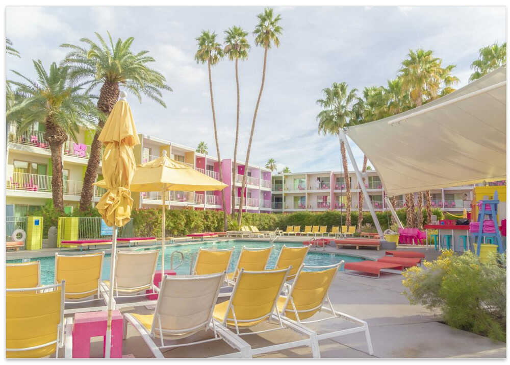 Poolside at the Saguaro Hotel - Palm Springs