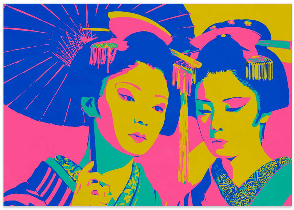 Vibrant Japanese Geishas
