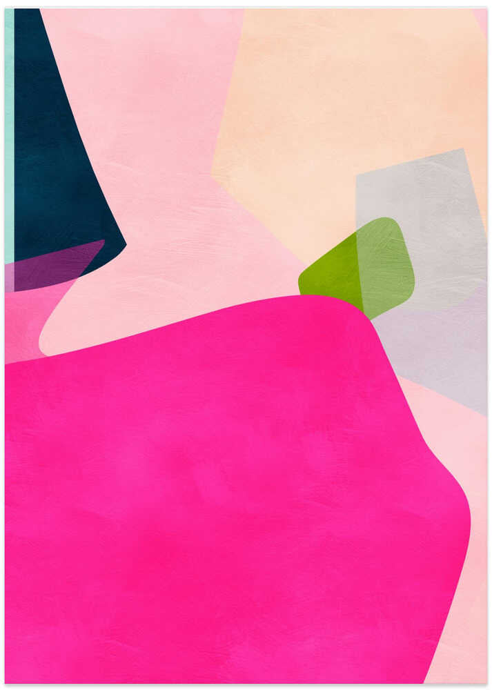 Pink pastel shape