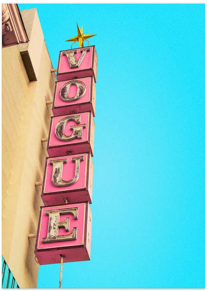 Vogue Theatre Sign in Hollywood