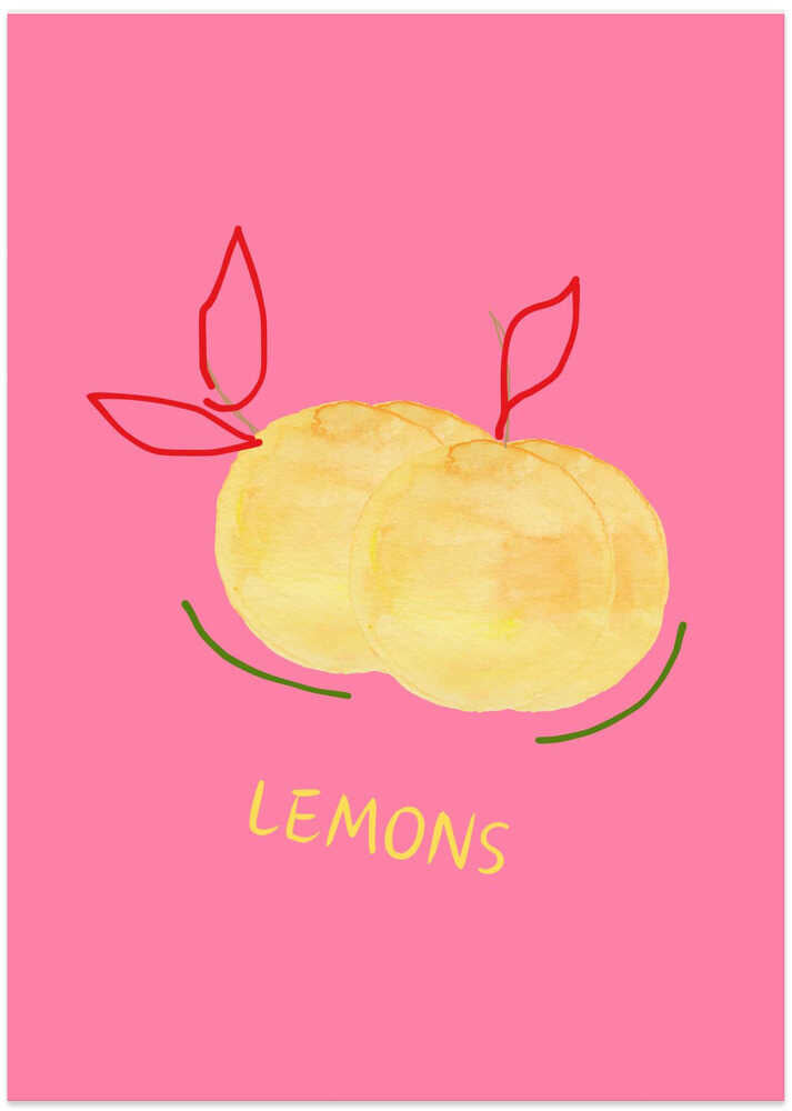 Vibrant Pink Lemons