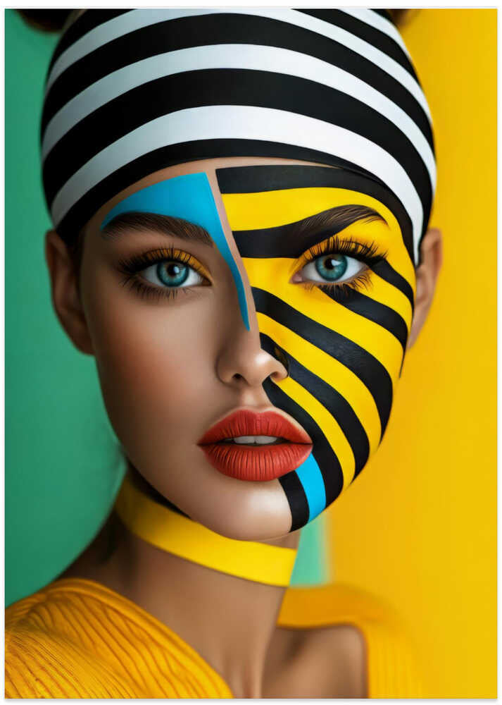 Vibrant Graphic Portrait