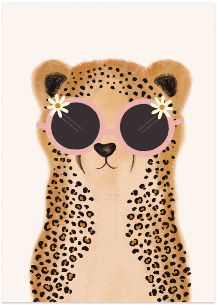 Pink Daisy Cheetah