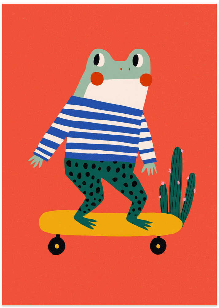 Skating frog