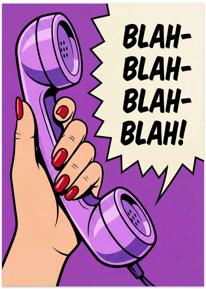 Blah Blah Retro Phone