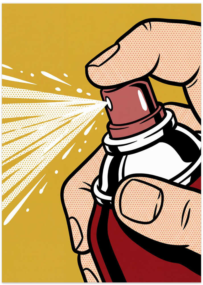 Pop Art Spray Can