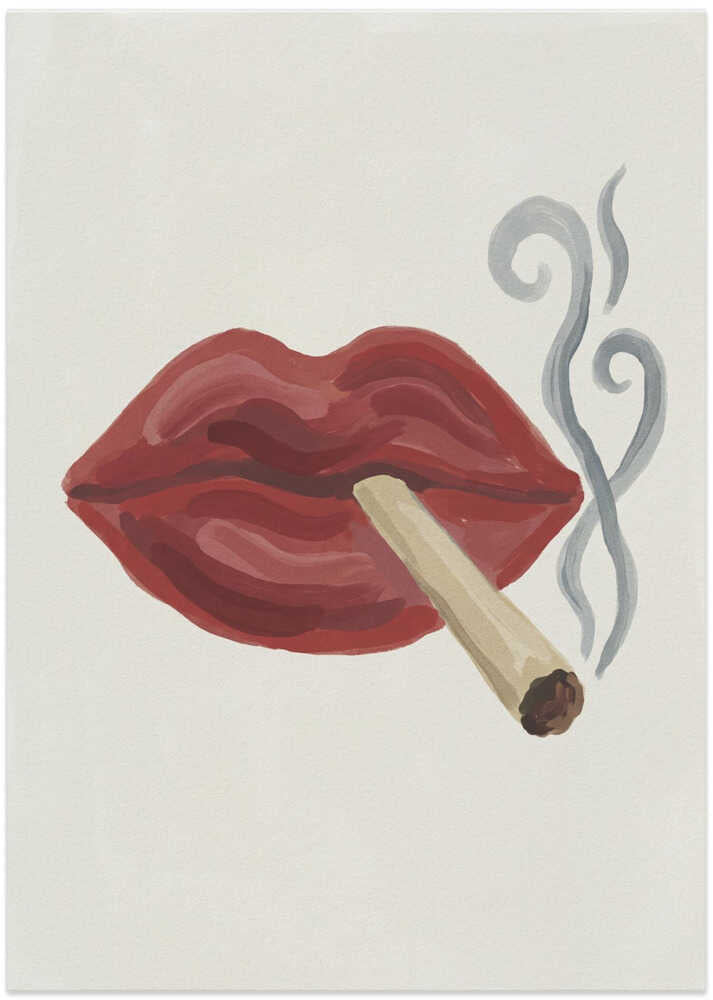 Smoking Red Lips