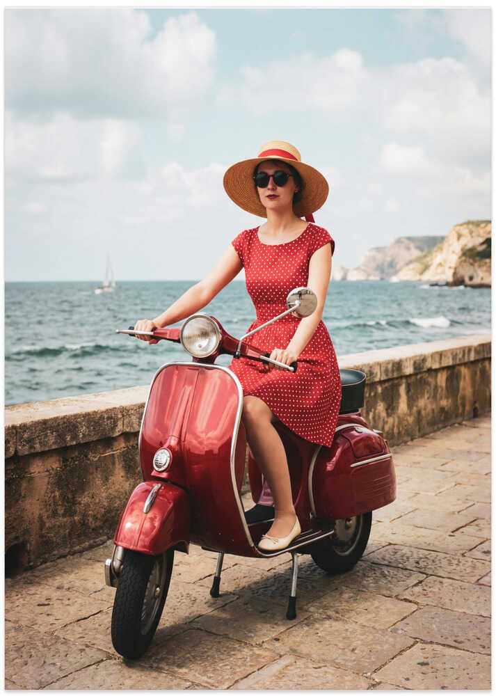 Vintage Ride By The Sea