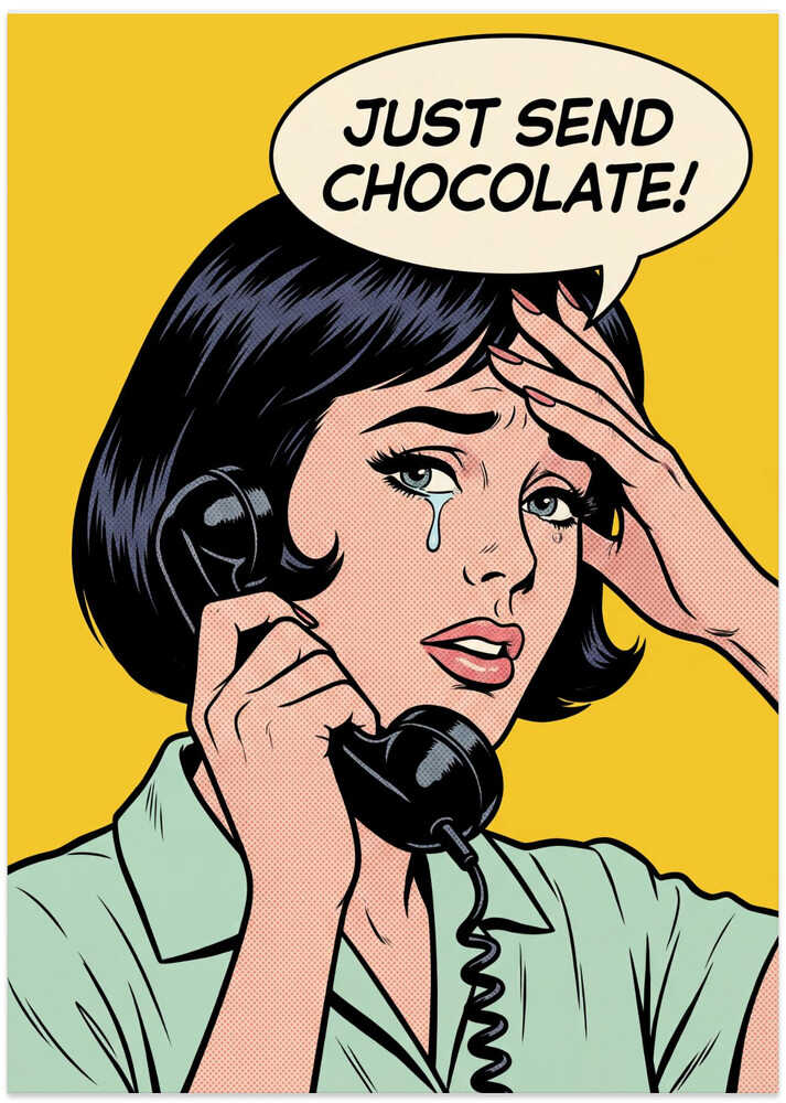 Send Chocolate Pop Art
