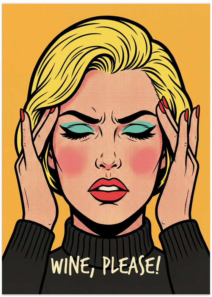 Wine Please Pop Art