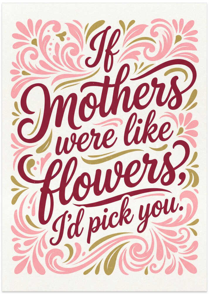If Mothers Were Like Flowers